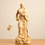 地藏王菩萨黄杨木立像｜高15厘米
