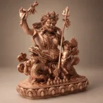 White Jambhala (白财神) Red Copper Statue – Wealth & Protection · 11 cm - Image 2