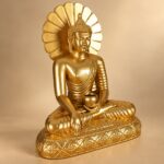 Sakyamuni Buddha (释迦牟尼佛) Gold Resin Statue – Peace, Wisdom & Meditation · 15.5 cm - Image 3