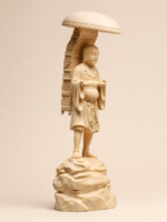 唐三藏木雕像｜桧木・高30厘米 - 图片 3