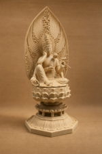 Ruyi Guanyin (如意观音) Solid Wood Statue – Compassion & Protection · 30 cm - Image 2