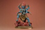 Six-Armed Mahakala (大黑天) Painted Brass Statue – Protection & Courage · 25 cm - Image 2