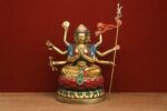 Doumu Yuanjun (斗母娘娘) Painted Copper Statue – Protection & Longevity · 41 cm - Image 2