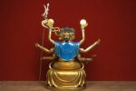 Doumu Yuanjun (斗母娘娘) Painted Copper Statue – Protection & Longevity · 41 cm - Image 4