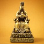 Jade Emperor (天公) Gold-Finish Statue – Protection & Good Fortune · 30 cm