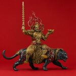 赵公明财神神像｜骑黑虎・高35厘米 - 图片 3