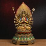 千手观音佛像｜彩绘铜・高35厘米