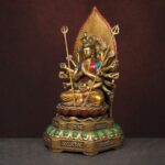 千手观音佛像｜彩绘铜・高35厘米 - 图片 3